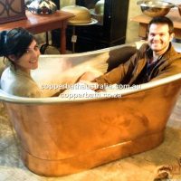 bathing measuring copper bath